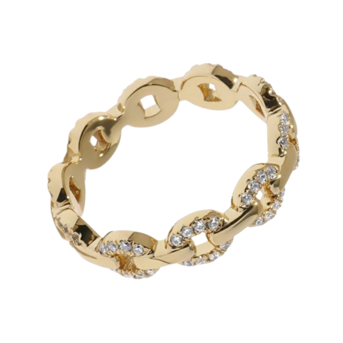 Twinkle chain Ring Gold