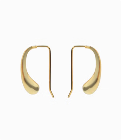 ドロップメタルフックピアス(ゴールド)