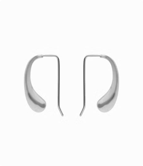 ドロップメタルフックピアス(シルバー)