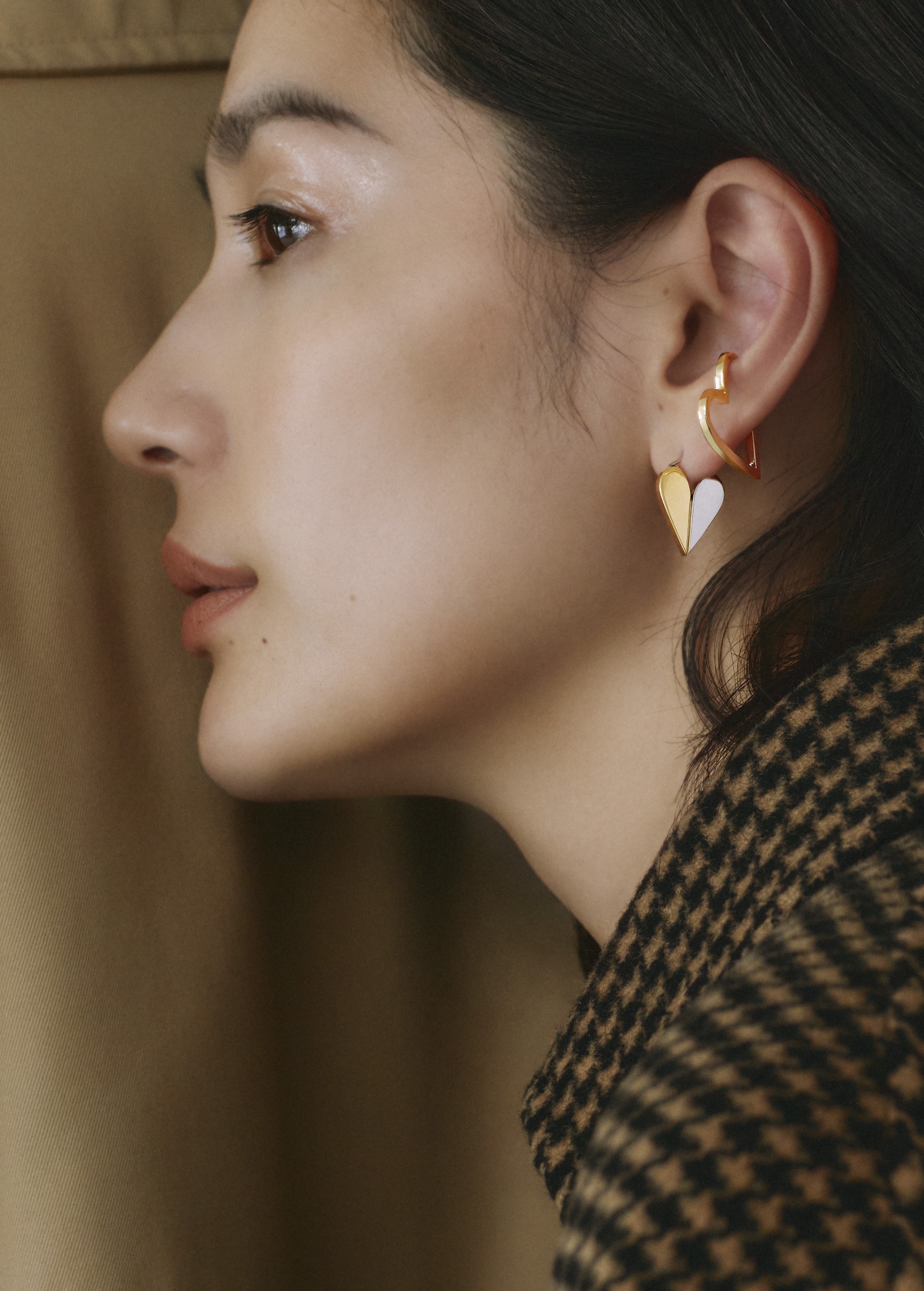 Hidden Heart Earcuff Pierce