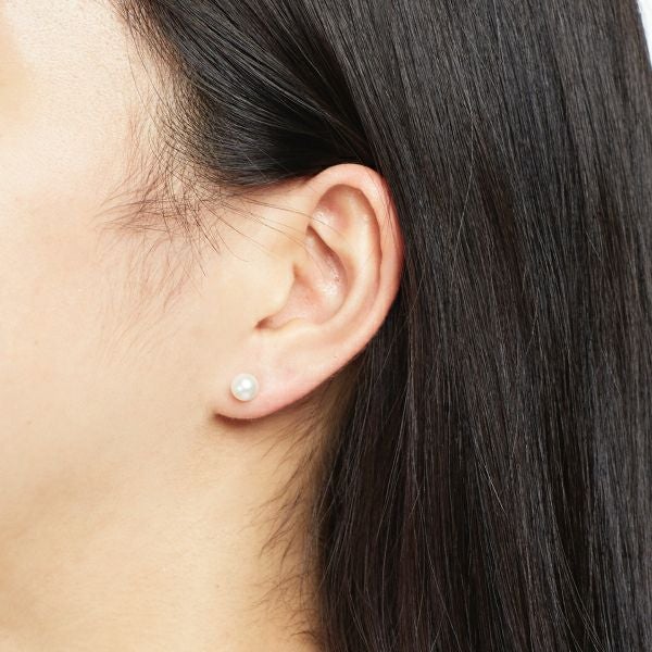 VERY別注 K10　ダイヤモンド バー 淡水パールキャッチ ピアス K10ダイヤモンドバー淡水パールキャッチピアス | STELLAR HOLLYWOOD