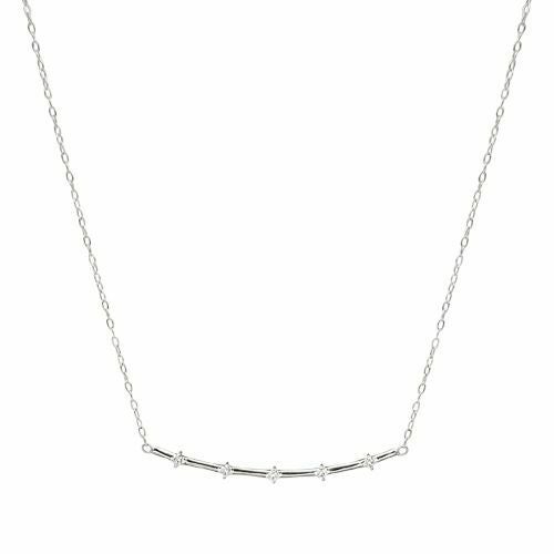 アクセサリー Stella Hollywood ダイヤモンドスキップネックレス(ホワイトゴールド)受注生産 | STELLAR