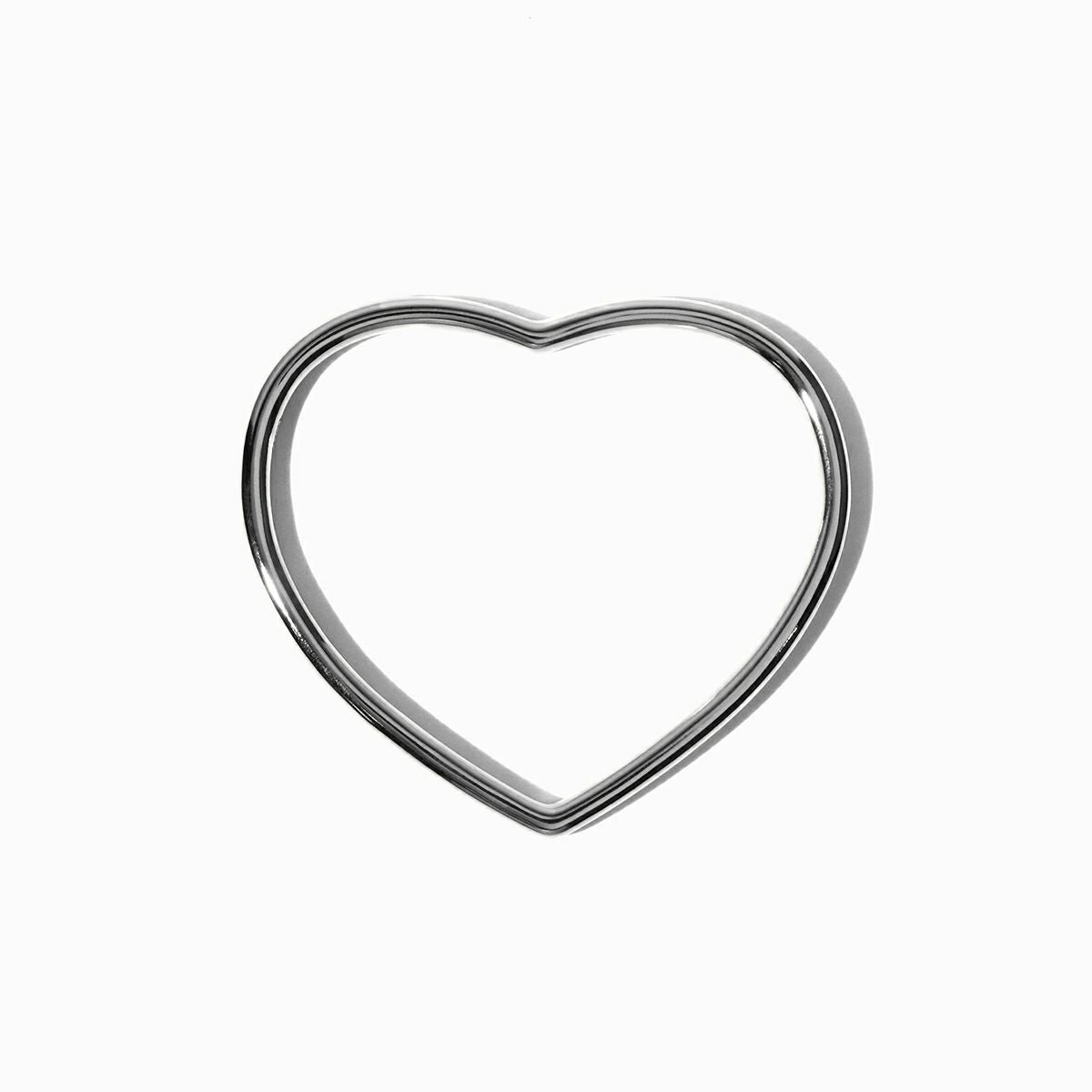 【美品】IRON HEART/アイアンハート　シルバー バングル　ロゴ刻印　銀 限定展開】“HAWAIIAN”リバースラウンドバングル/サージカルステンレス
